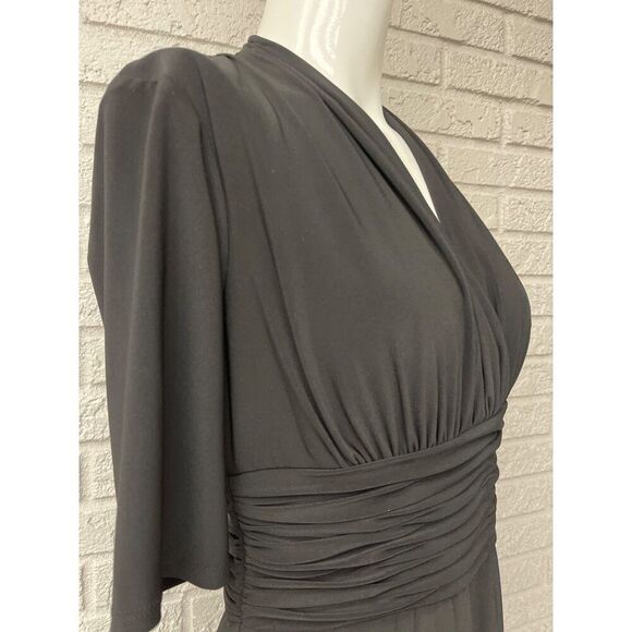 Evan Picone Women Short Sleeve Surplice Neckline Ruched Waist Dress Size 6 NWT - Picture 5 of 8